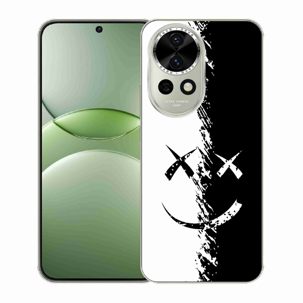 Gél borító mmCase a Huawei Nova 13 5G-n - fekete-fehér smiley