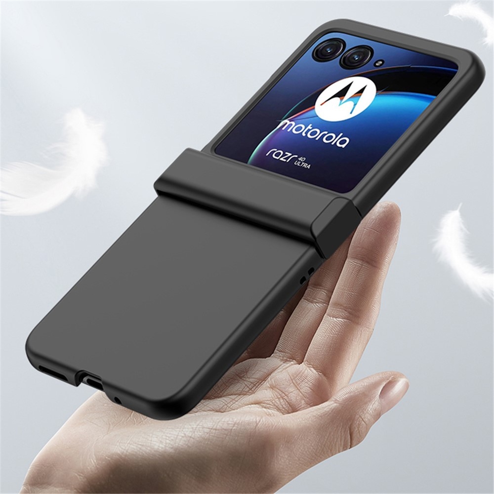 Kemény műanyag borítás Motorola Razr 40 Ultra 5G készülékhez - fekete