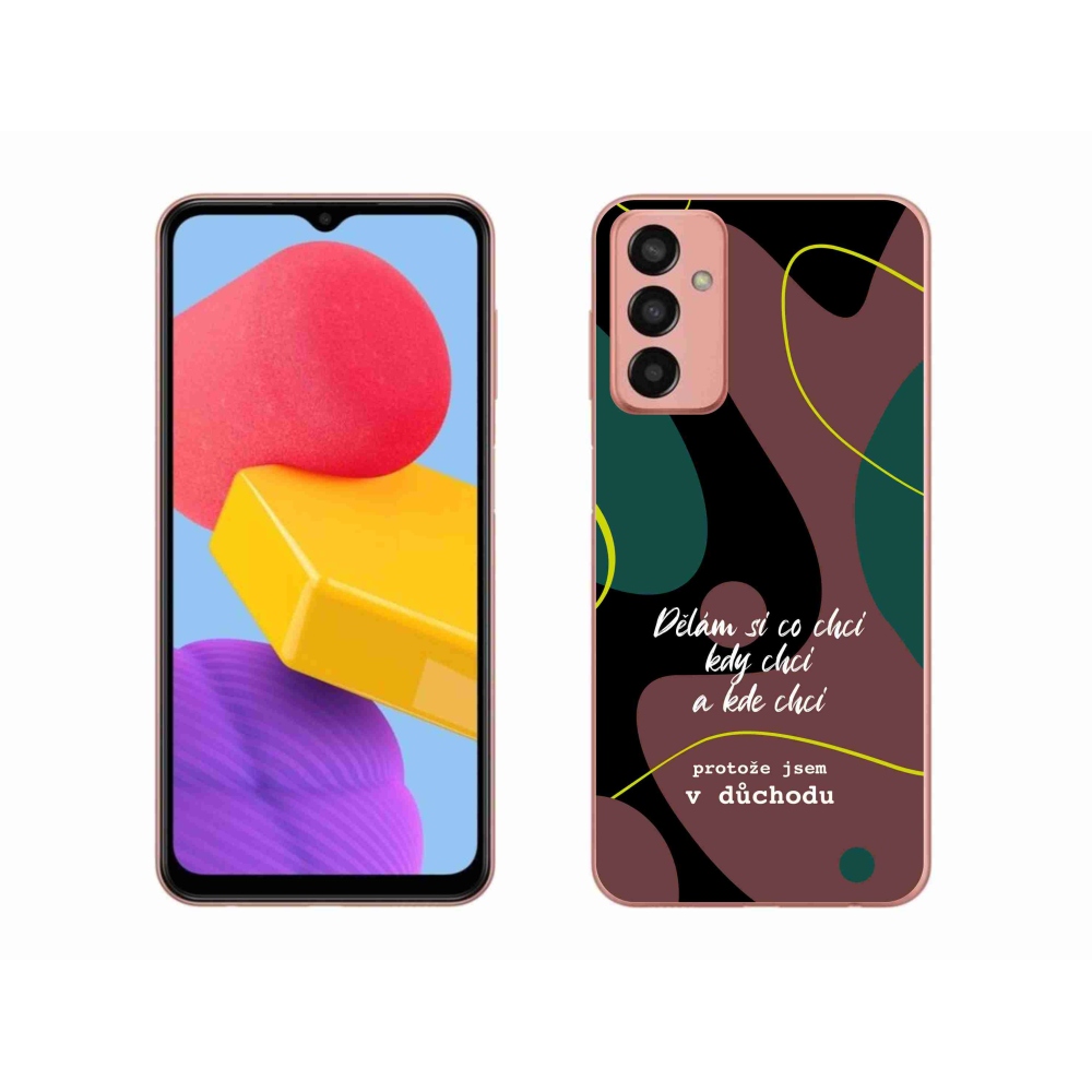 Gél borító mmCase Samsung Galaxy M13 készülékhez - vicces szöveg 10 fekete háttér