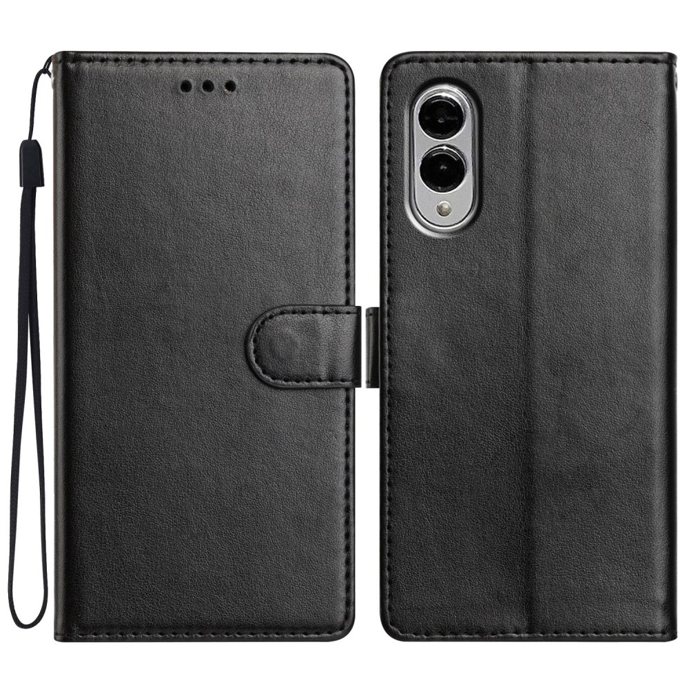 Vérrögök könyv tok Samsung Galaxy S25 Edge készülékhez - fekete