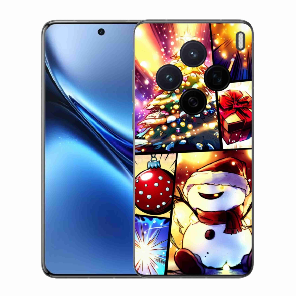 Zselés borító mmCase a Vivo X200 5G készülékhez - karácsonyi motívumok 1