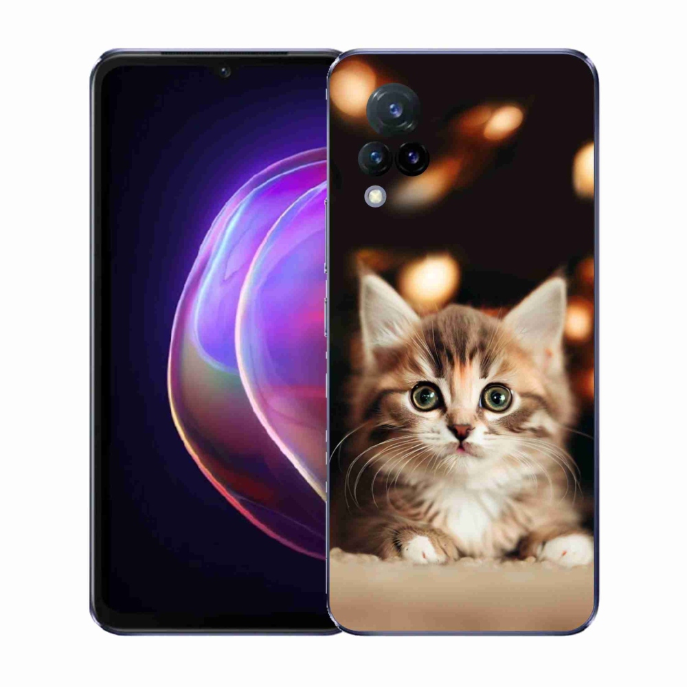 Gél borító mmCase a Vivo V21 4G/5G készülékhez - aranyos cica 2