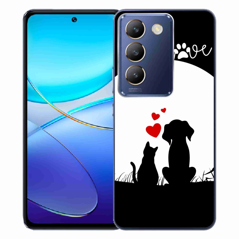 Gél tok mmCase a Vivo V40 SE 4G/5G-hez - állati szeretet