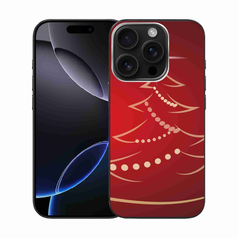 Zselés borítás mmCase iPhone 16 Pro készülékhez - karácsonyfa karikatúra