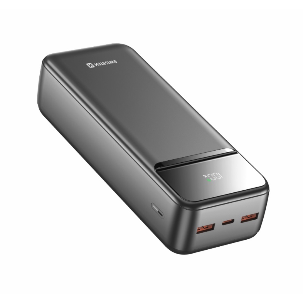Powerbank Swissten Power Line II 30000 mAh - fekete
