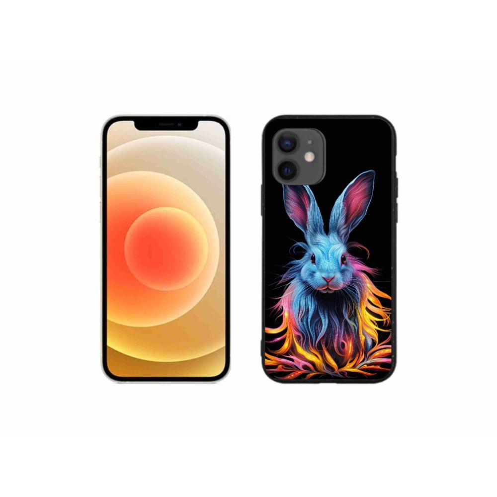 Zselés borítás mmCase iPhone 12 mini készülékhez - absztrakt nyúl