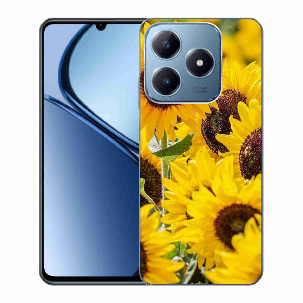 Zselés borítás mmCase a Realme C63 készülékhez - napraforgó