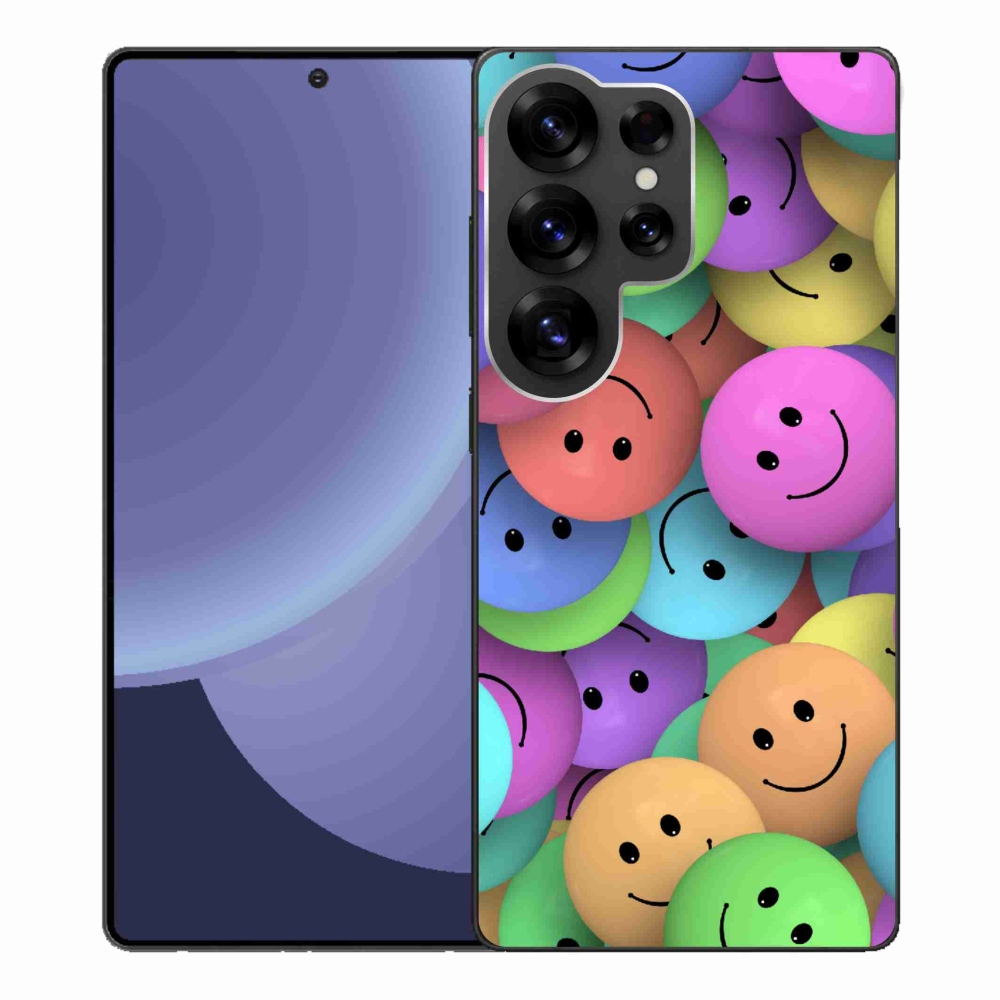 Gél borító mmCase Samsung Galaxy S25 Ultra készülékhez - színes smiley-k