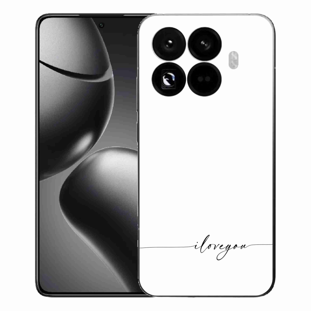 Gél borítás mmCase a Xiaomi 15T Pro számára - Szeretlek fehér háttérrel
