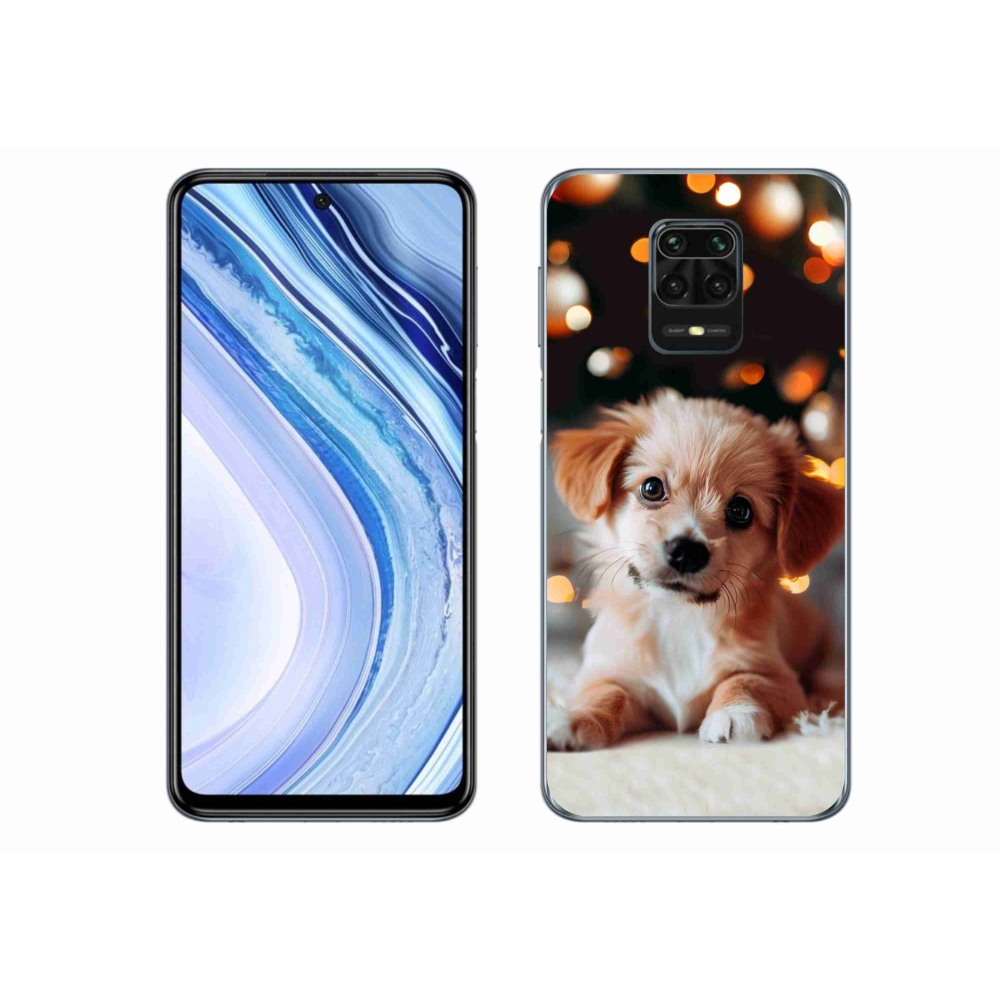 Gél borítás mmCase a Xiaomi Redmi Note 9 Pro számára - kölyökkutyakék
