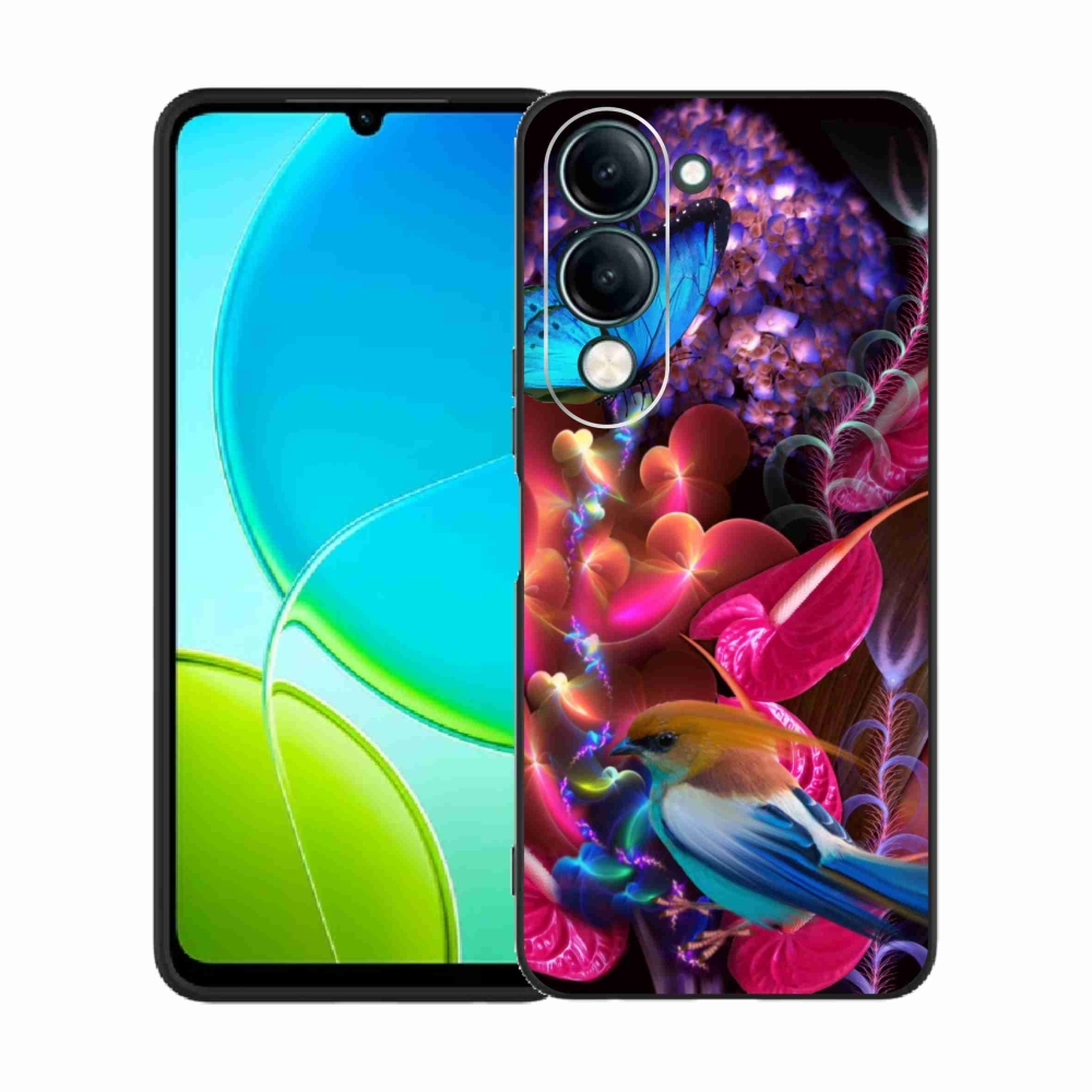 Gél borító mmCase a Vivo Y29s 5G-hez - színes virágok