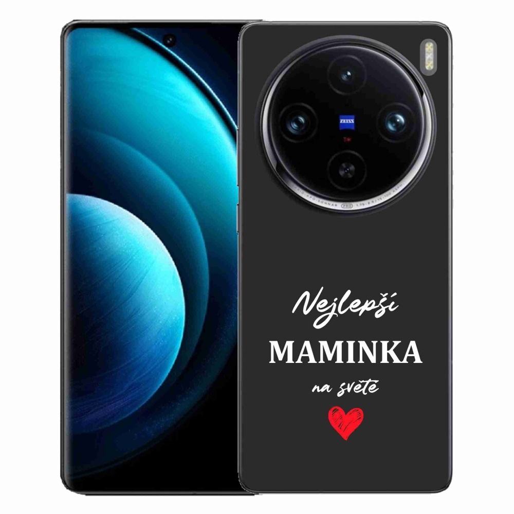 Gél borító mmCase a Vivo X100 Pro 5G - legjobb anya 1 fekete háttérrel