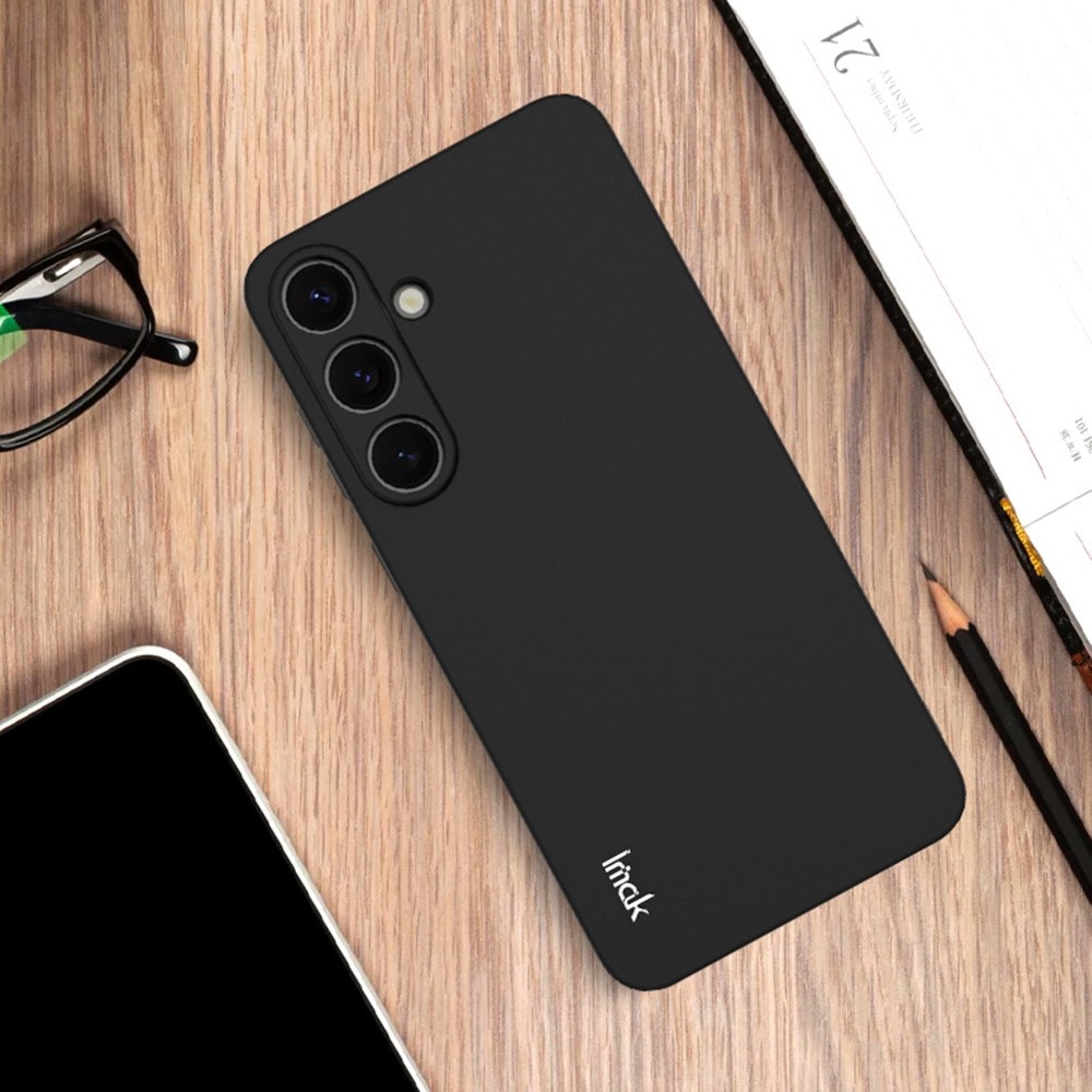 IMK matt zselés tok Samsung Galaxy S25+ készülékhez - fekete
