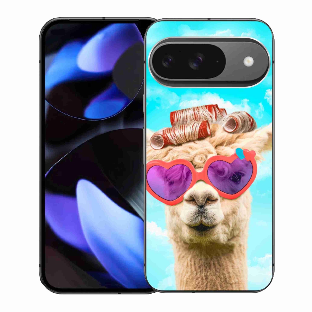 Zselés borítás mmCase a Google Pixel 9/9 Pro számára - szemüveges láma