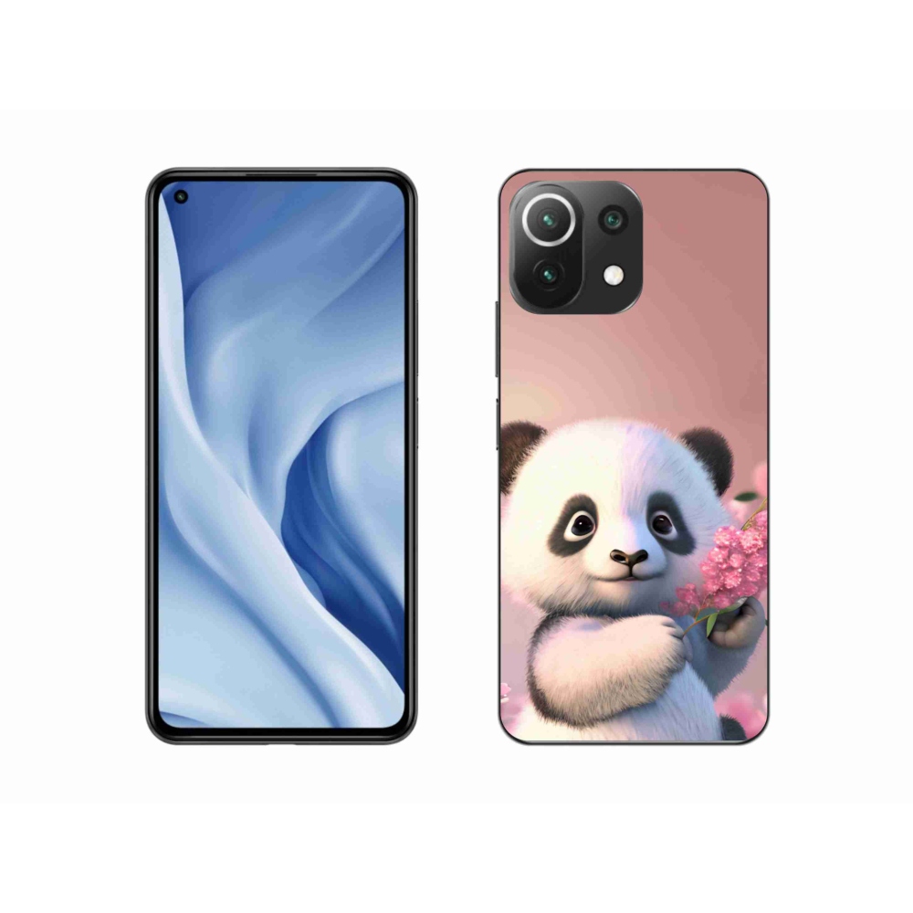 Gél borítás mmCase a Xiaomi Mi 11 Lite 4G/5G-hez - aranyos panda