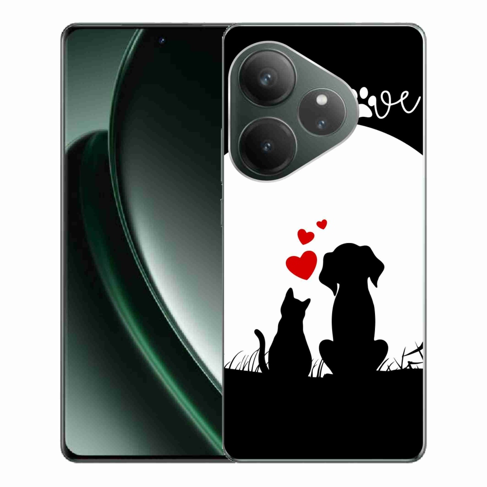 Gél tok mmCase a Realme GT 6 5G/GT 6T 5G számára - állatszeretet