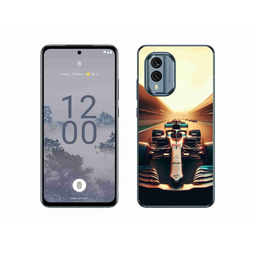 Zselés borítás mmCase a Nokia X30 5G készülékhez - formula 1