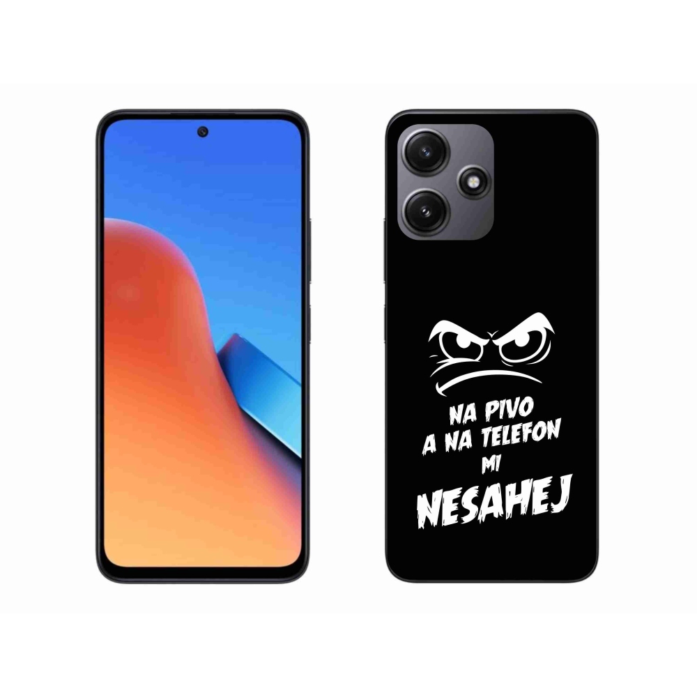 Gél borító mmCase a Xiaomi Redmi 12 5G - sör motívum 2 fekete háttérrel