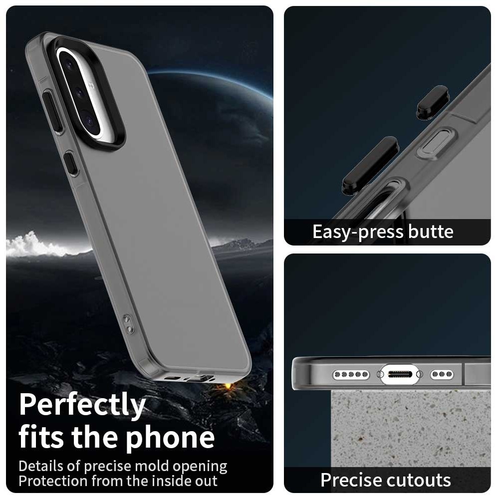 Candy matt zselés tok Samsung Galaxy A36 5G/A56 5G - fekete