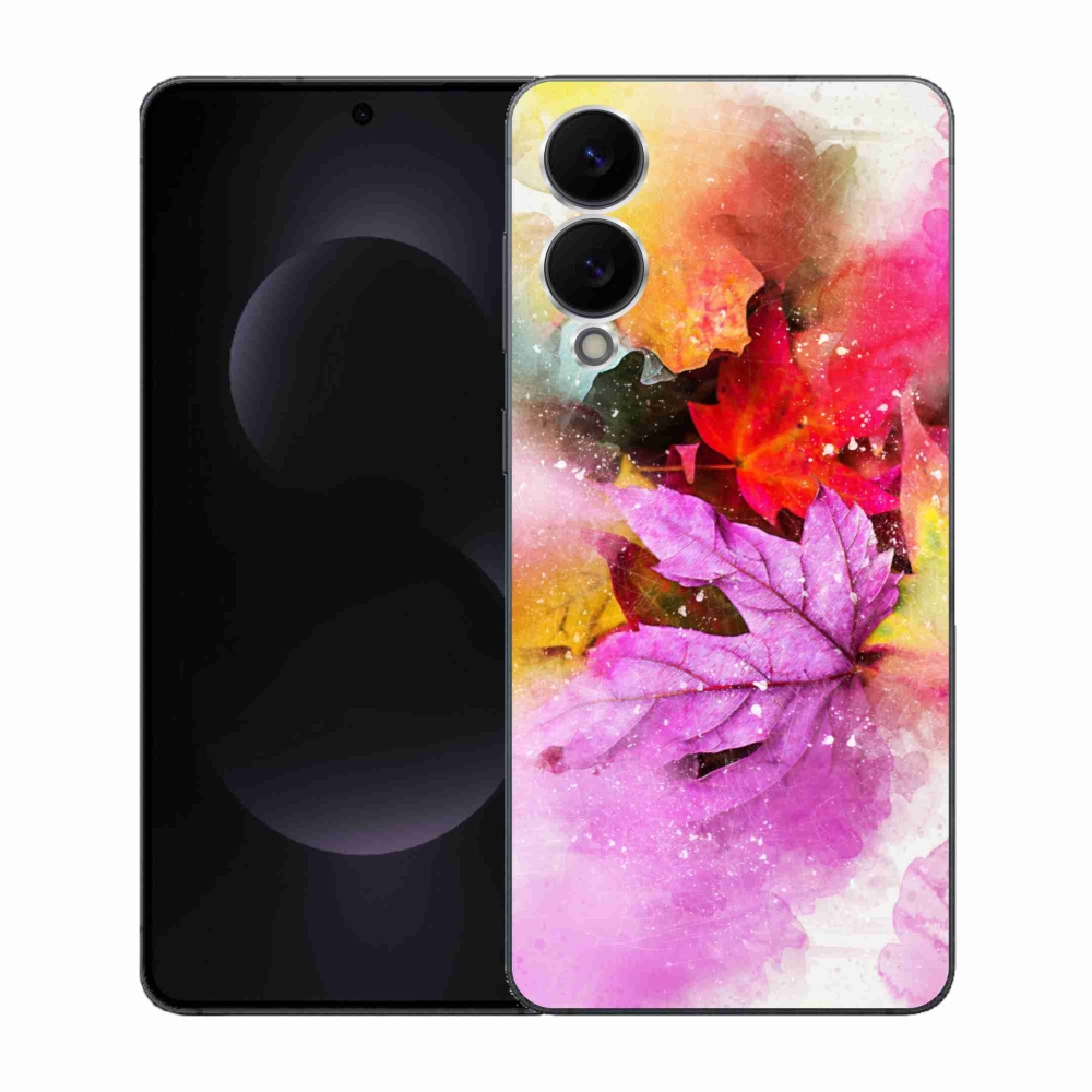 Gél borítás mmCase Samsung Galaxy S25 Edge készülékhez - színes levelek