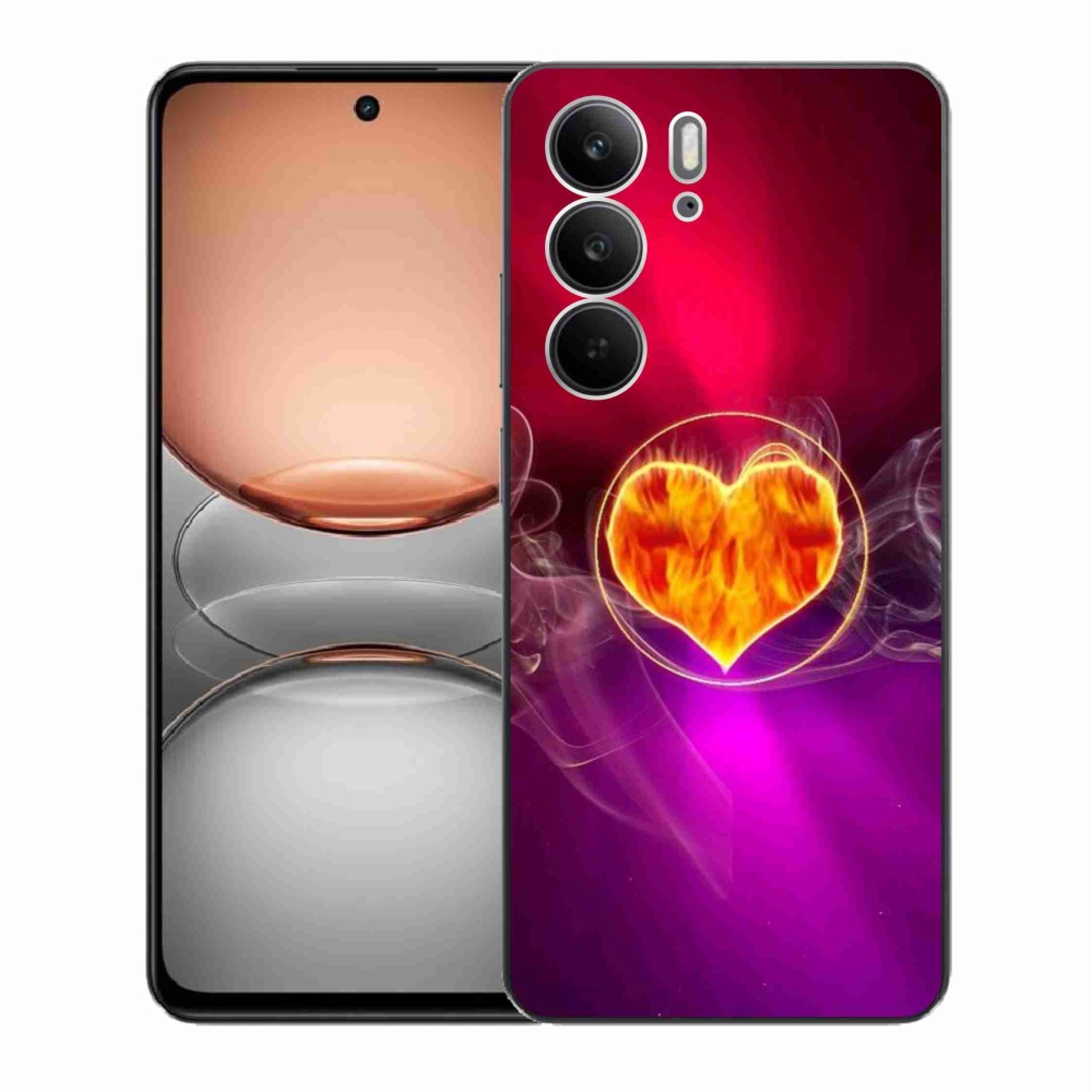 Gél borítás mmCase a Realme C75 készülékhez - tüzes szív
