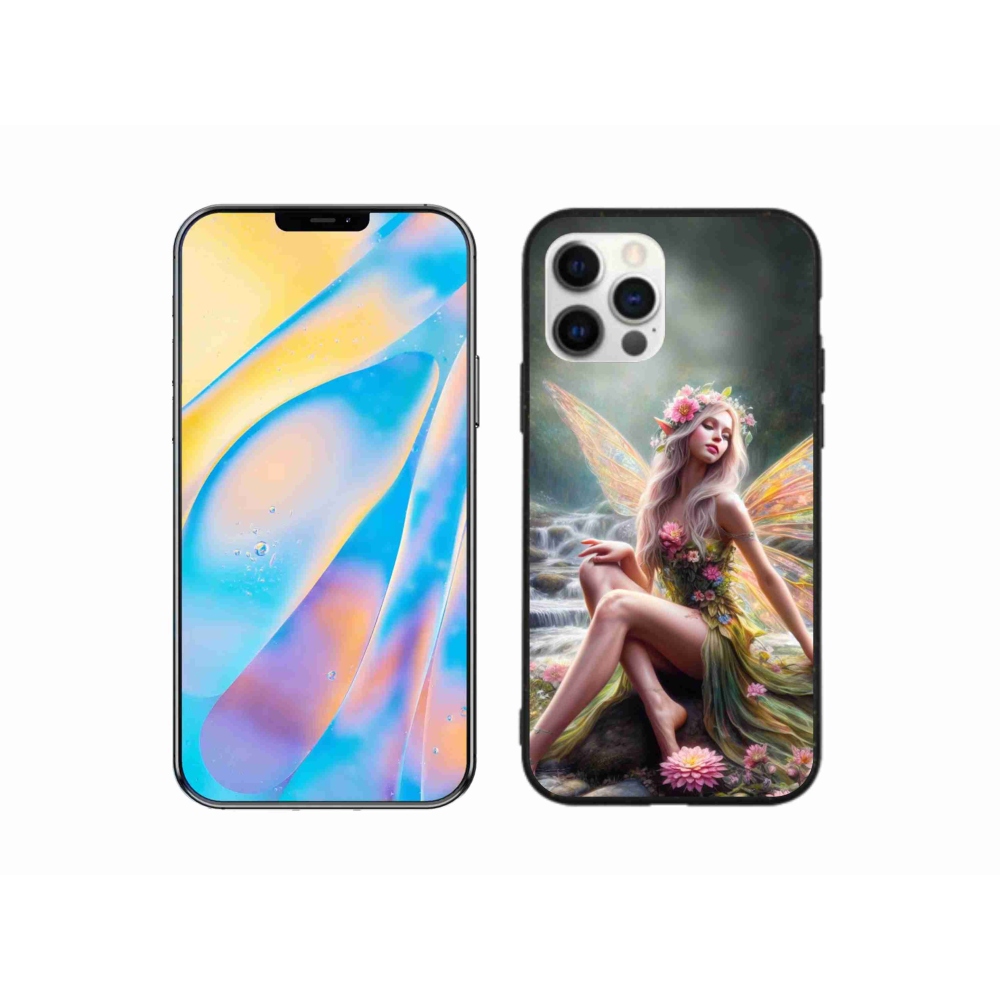 Gél borítás mmCase iPhone 12 készülékhez - pillangó nő 1