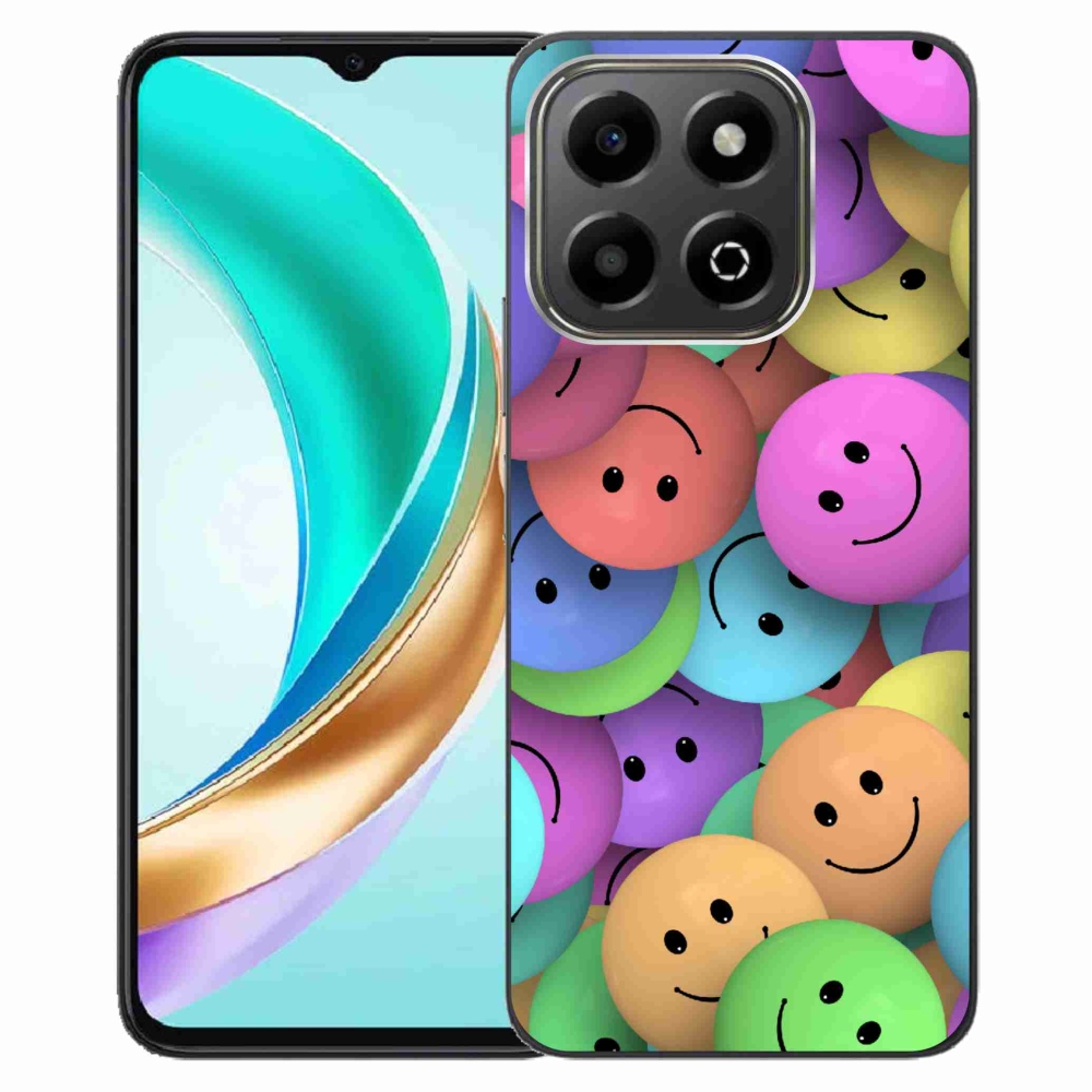Zselés borítás mmCase a Honor X6b készülékhez - színes smiley-k