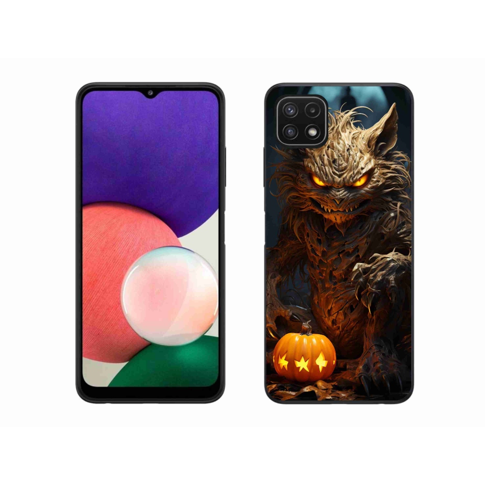 Gél borítás mmCase Samsung Galaxy A22 5G - Halloween szörny - Samsung Galaxy A22 5G - Halloween szörny