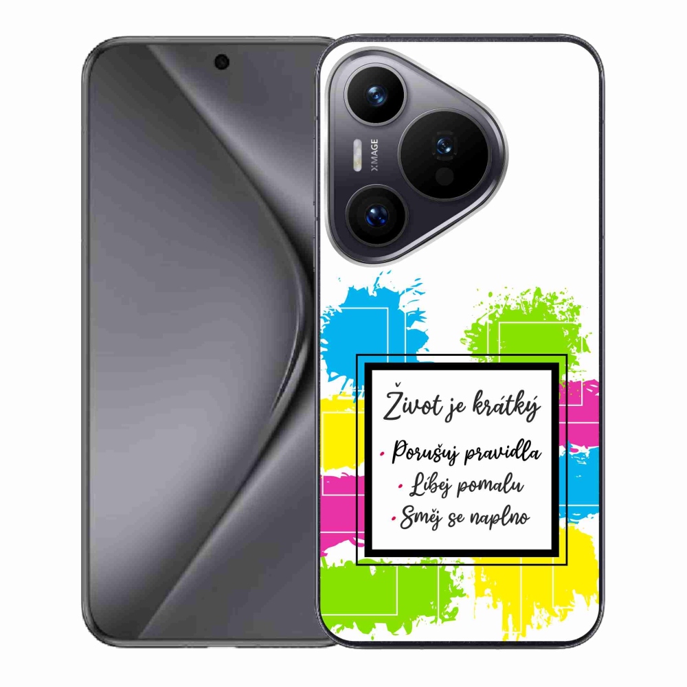 Gél borító mmCase a Huawei Pura 70 - idézet 5 fehér háttérhez