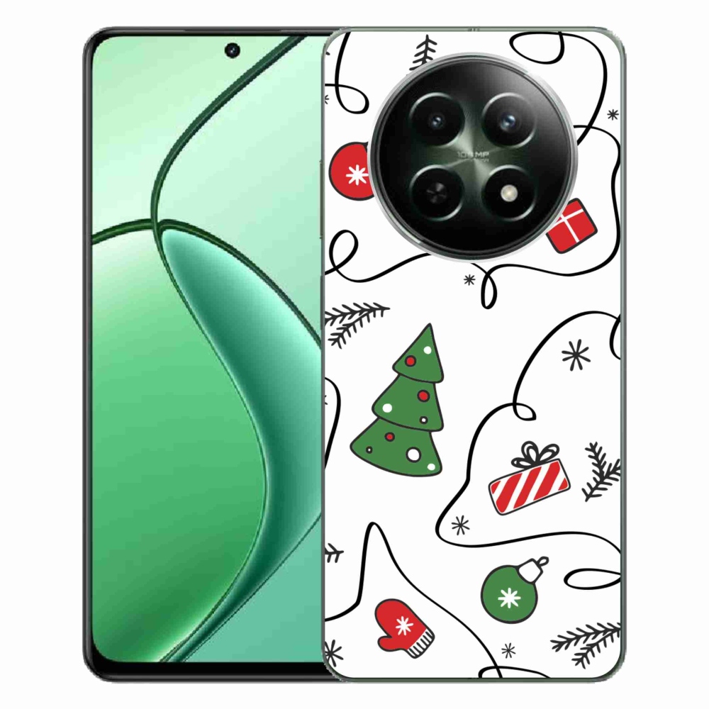 Gél borító mmCase a Realme 12 5G/12x 5G készülékhez - karácsonyi motívumok