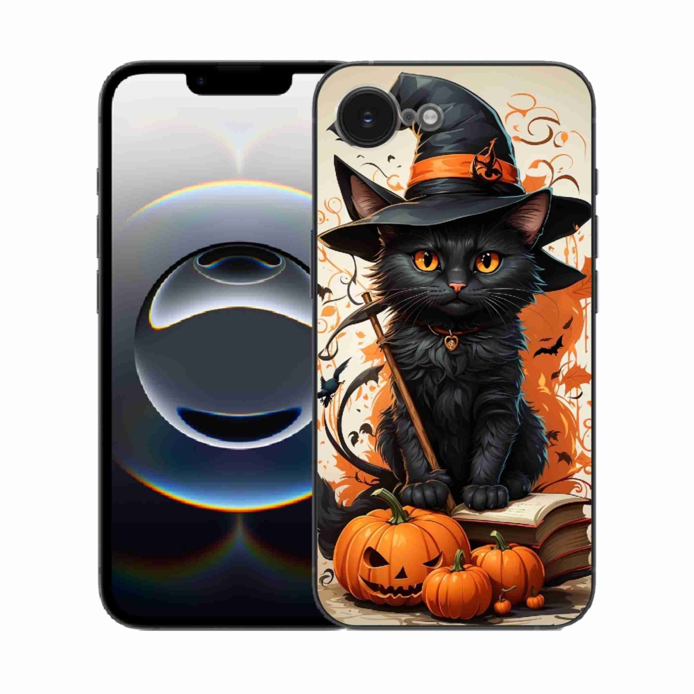 Zselés borítás mmCase iPhone 16e készülékhez - cat wizard
