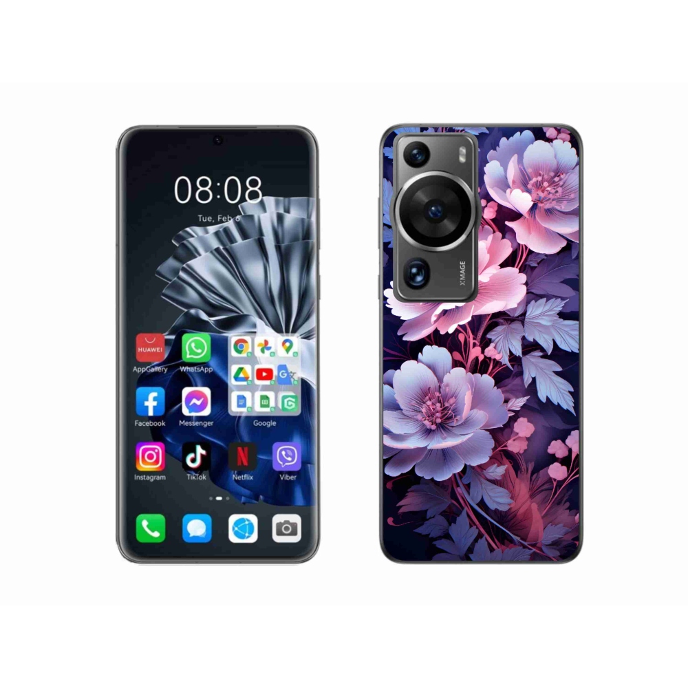 Gél borító mmCase a Huawei P60 Pro készülékhez - virágok 11