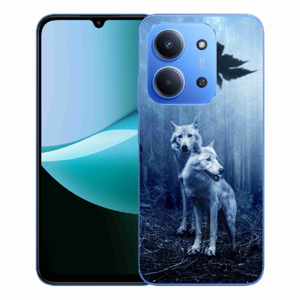 Gél borítás mmCase a Xiaomi Redmi 15C 4G/5G (173mm) - farkasok az erdőben