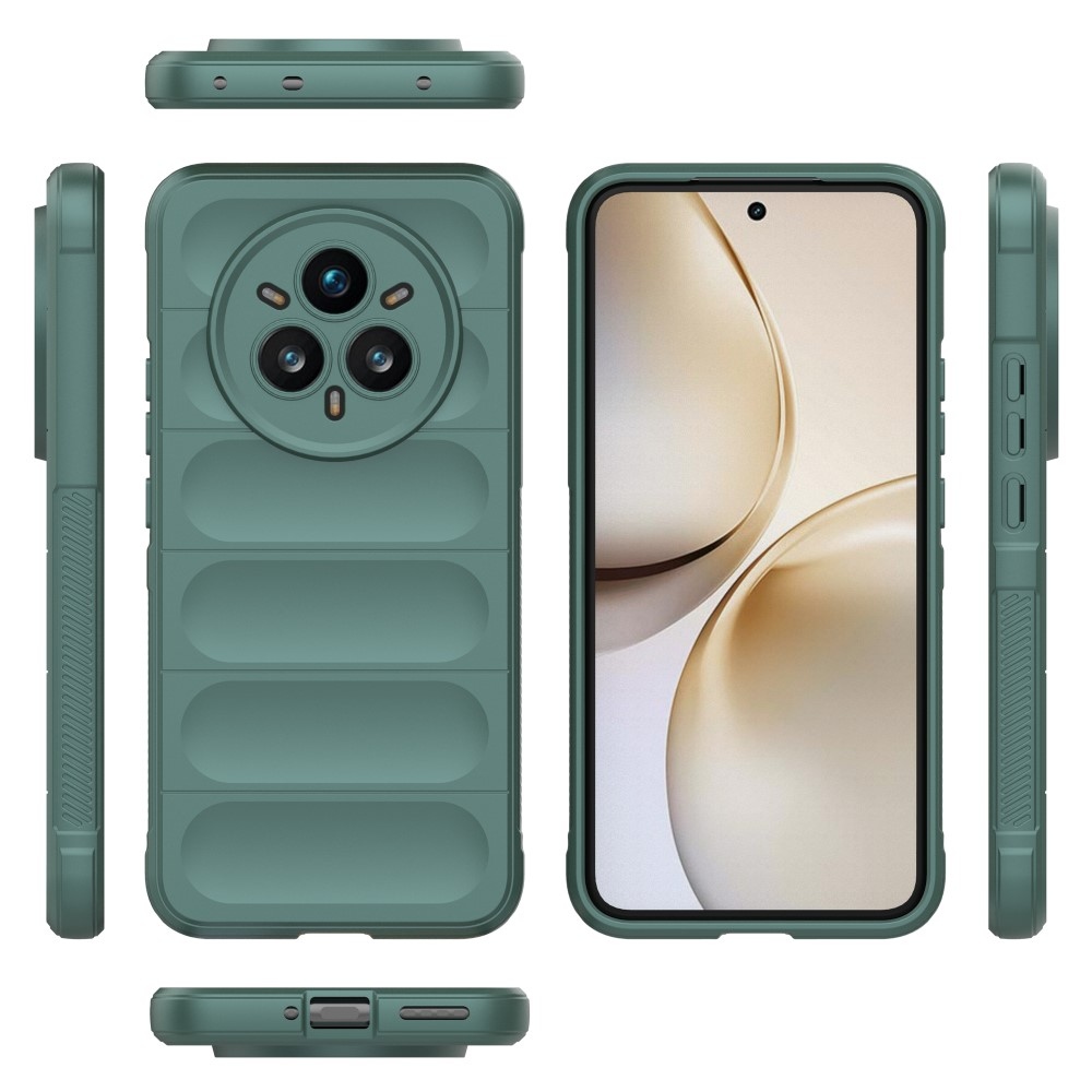 Rugg tartós zselés tok a Realme 14 Pro+ 5G készülékhez - zöld