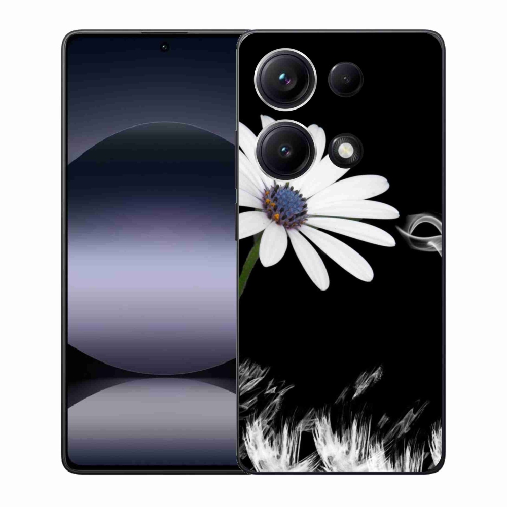 Gél borító mmCase a Xiaomi Redmi Note 14S-hez - fehér virág
