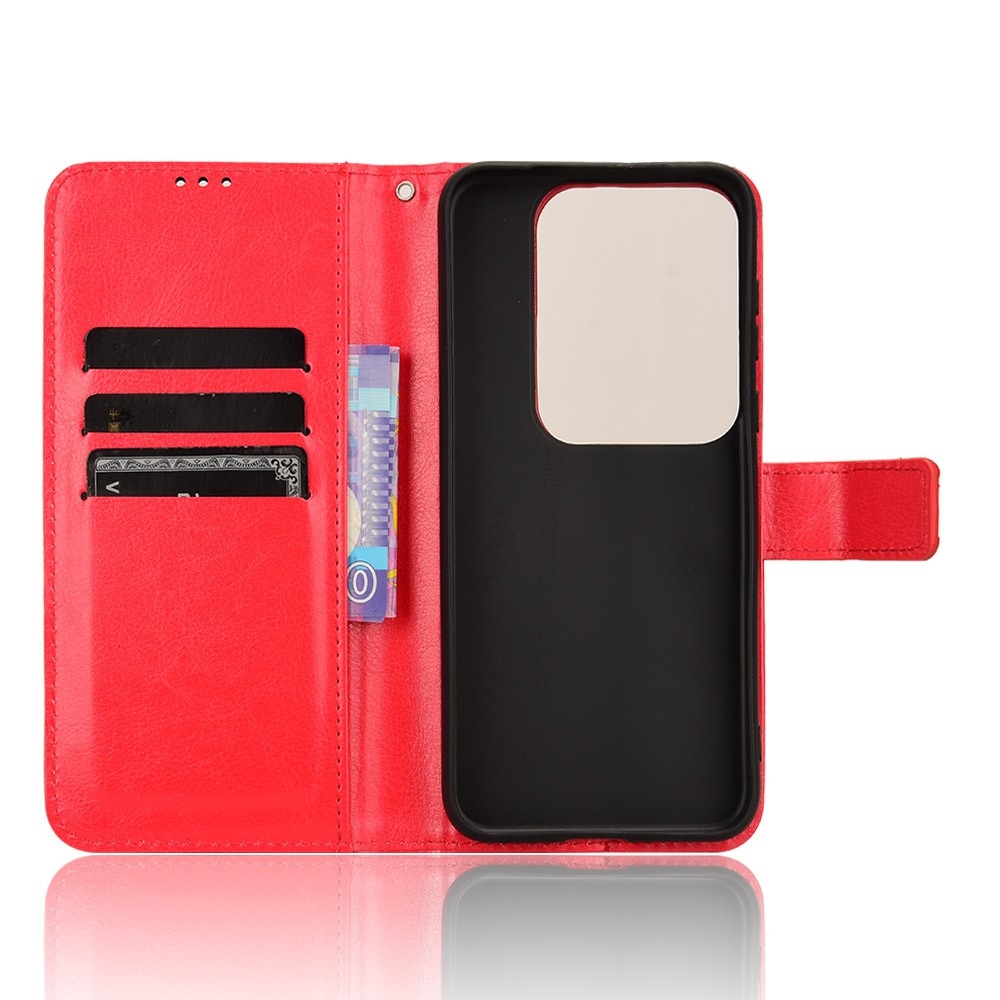 Őrült könyvtáska Huawei Pura 70 Pro-hoz - piros