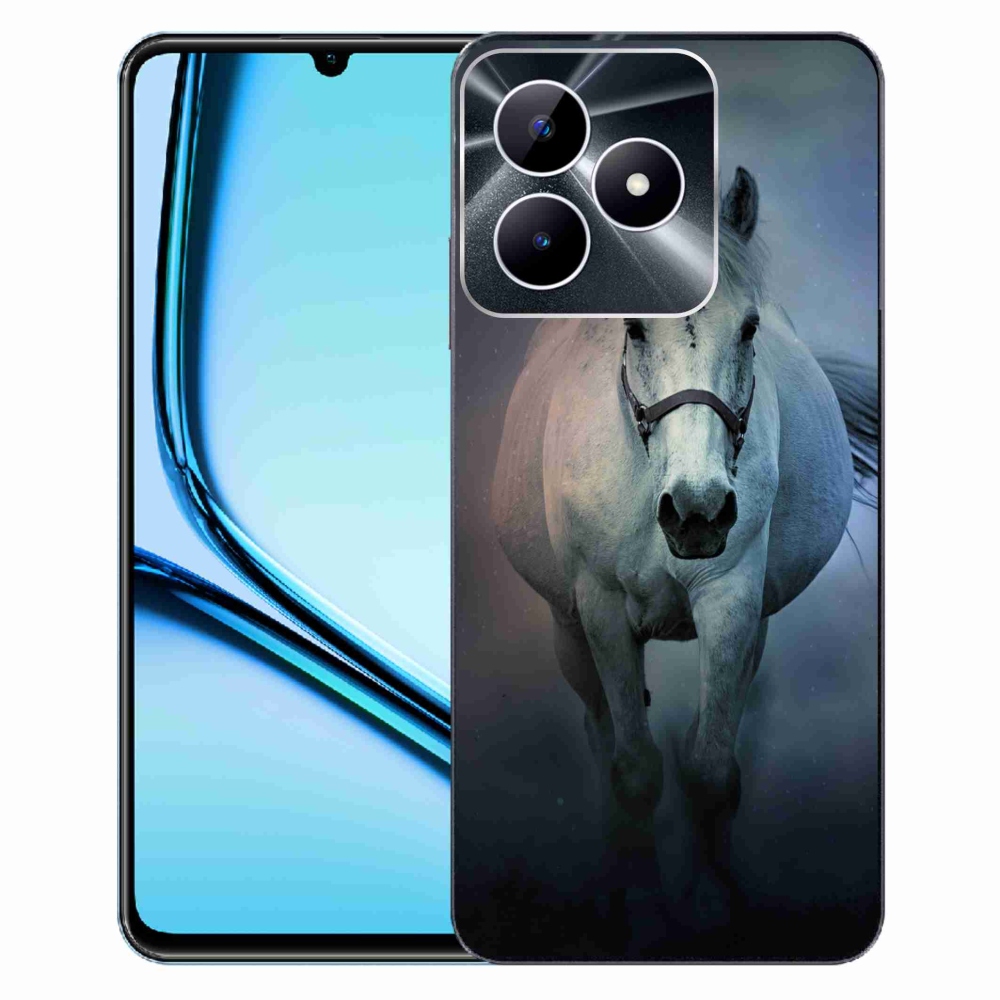 Gél tok mmCase a Realme Note 50 készülékhez - futó fehér ló