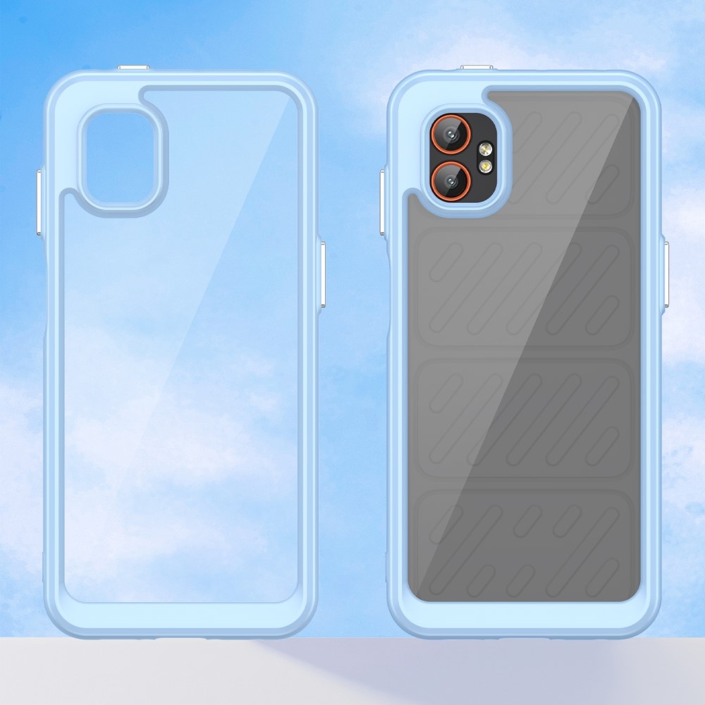 Gél tok kemény hátlappal Samsung Galaxy Xcover 7 Pro készülékhez - kék