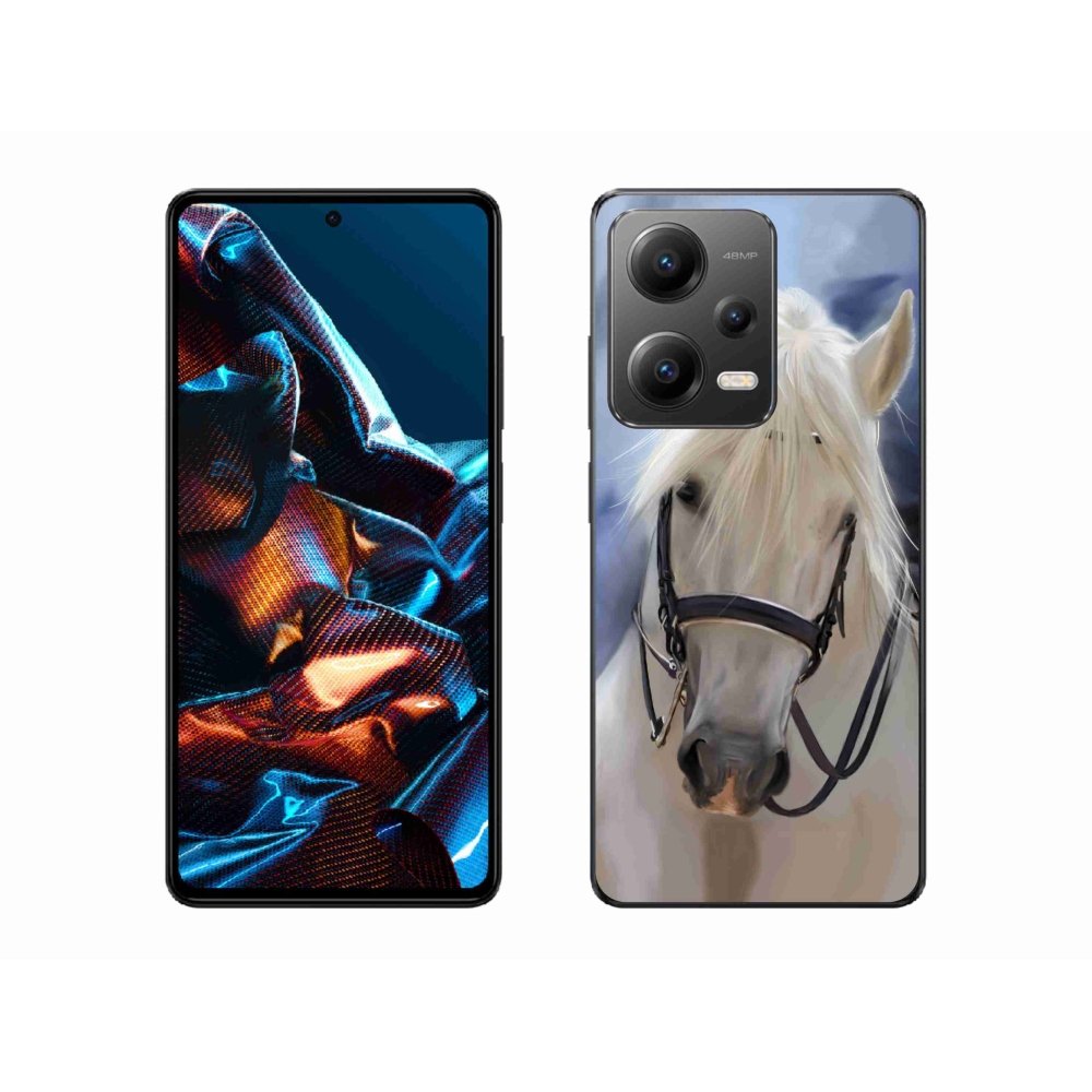 Gél borítás mmCase a Xiaomi Redmi Note 12 Pro 5G-hez - fehér ló