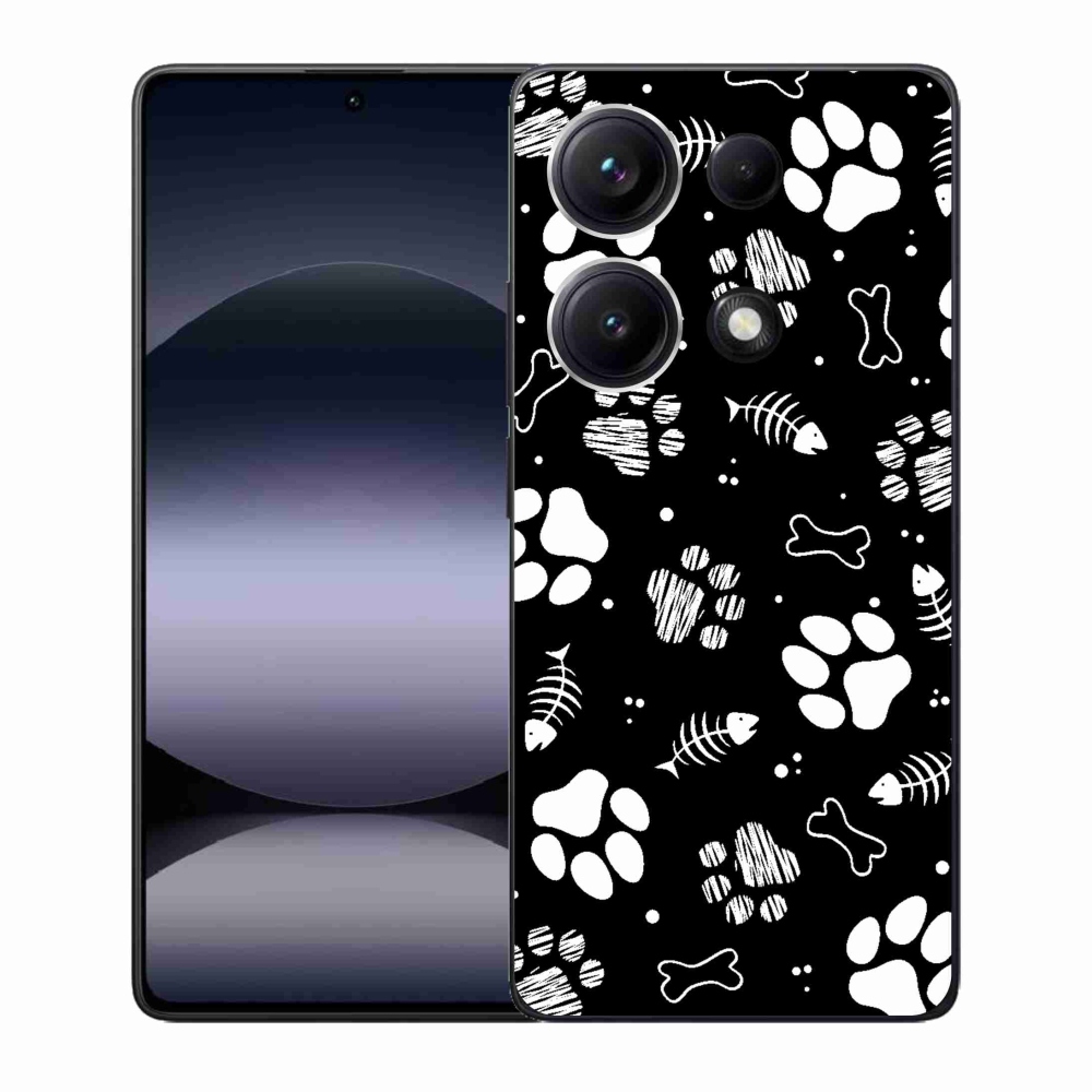 Gél borítás mmCase a Xiaomi Redmi Note 14S-hez - kutyamancsok