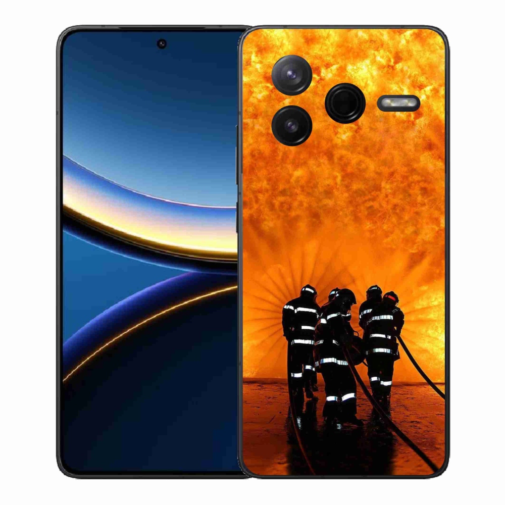 Gél borítás mmCase a Xiaomi Poco F7 Pro számára - tűz