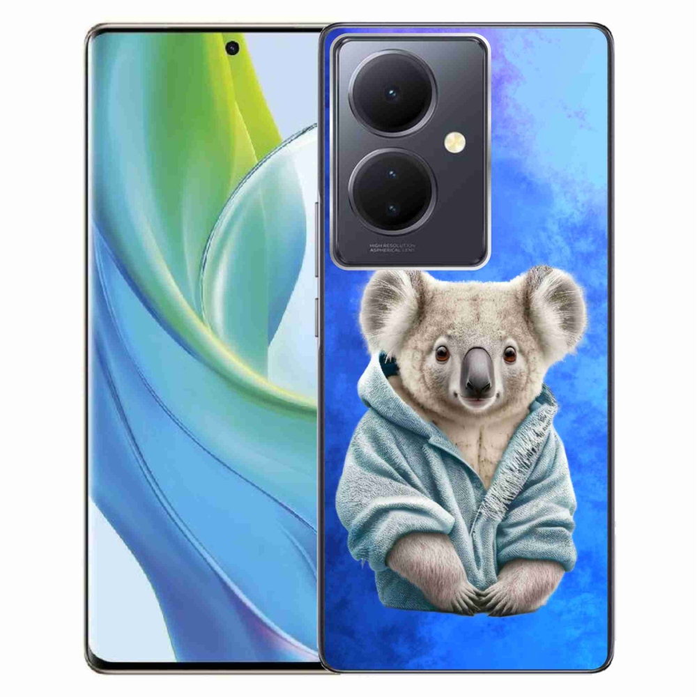 Gél borítás mmCase a Vivo V29 Lite 5G-hez - koala pulóverben