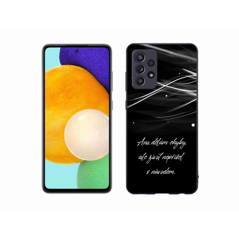Gél védőhuzat mmCase Samsung Galaxy A52/A52 5G - idézem fekete háttér