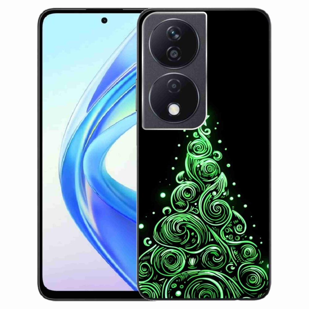 Gél borítás mmCase a Honor X7b/Honor 90 Smart készülékhez - neon karácsonyfa 3