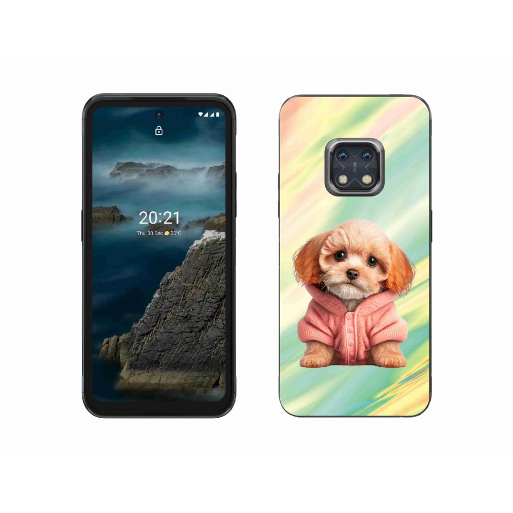 Zselés borítás mmCase a Nokia XR20 készülékhez - pulóveres kiskutya