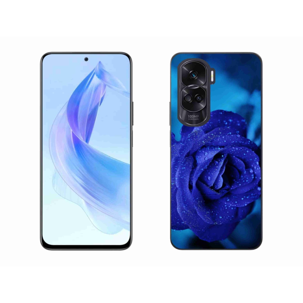 Gél tok mmCase a Honor 90 Lite-hoz - kék rózsa