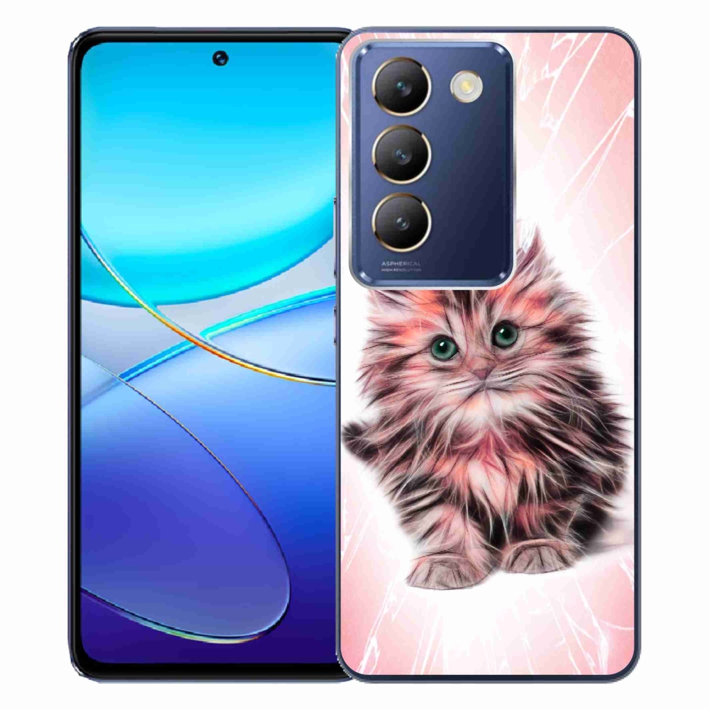 Gél borítás mmCase a Vivo V40 SE 4G/5G készülékhez - aranyos cica