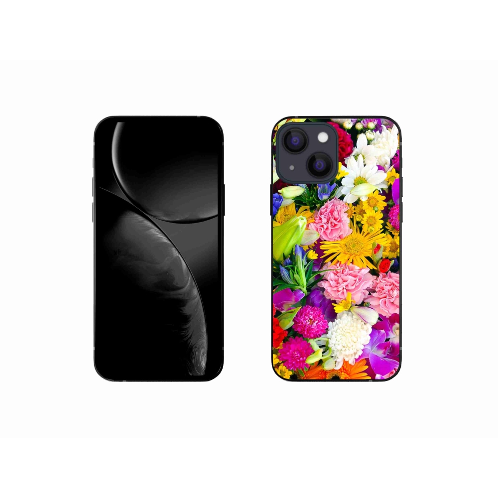 Zselés borítás mmCase iPhone 13 mini készülékhez - virágok 12