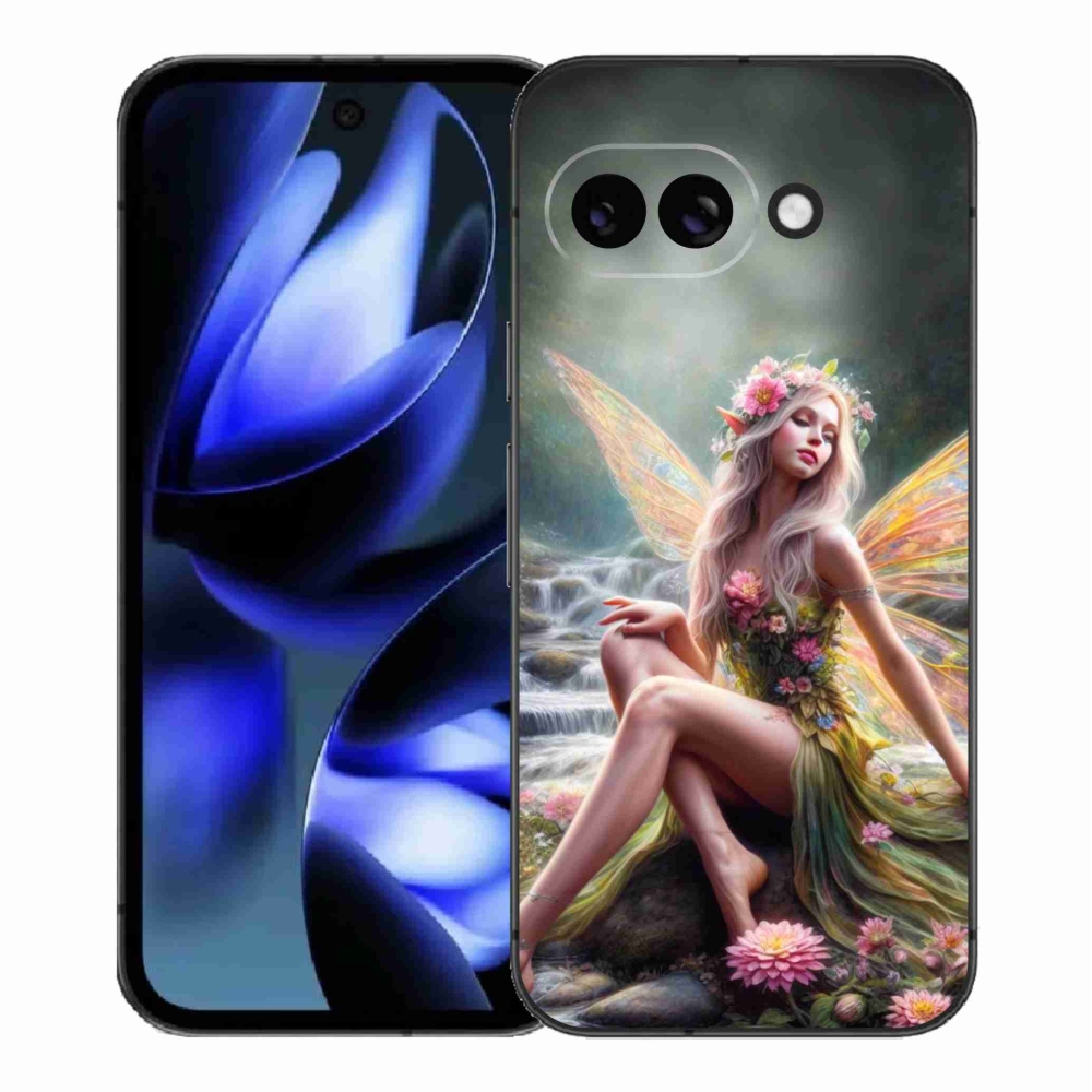 Gél borítás mmCase a Google Pixel 9a számára - pillangó nő 1