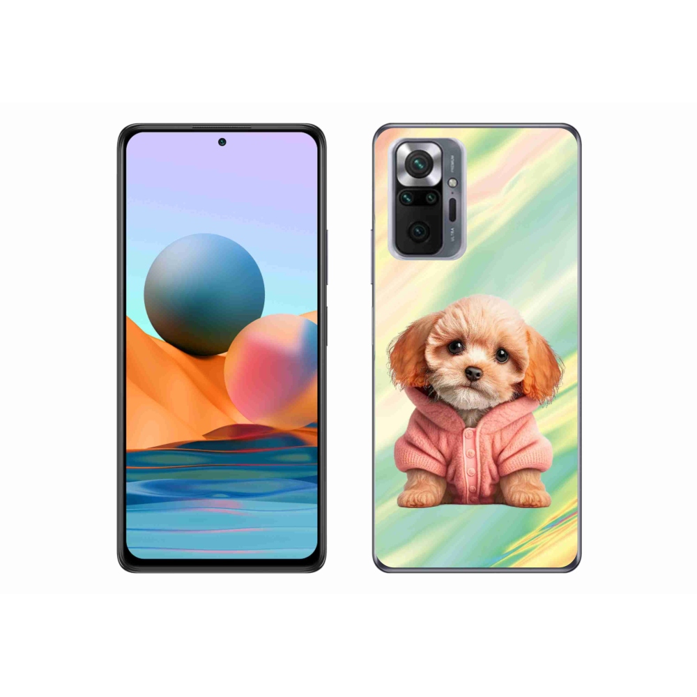 Gél borítás mmCase a Xiaomi Redmi Note 10 Pro készülékhez - pulóveres kiskutya